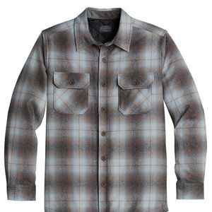 Men's Plaid Quilted Shirt Jacket